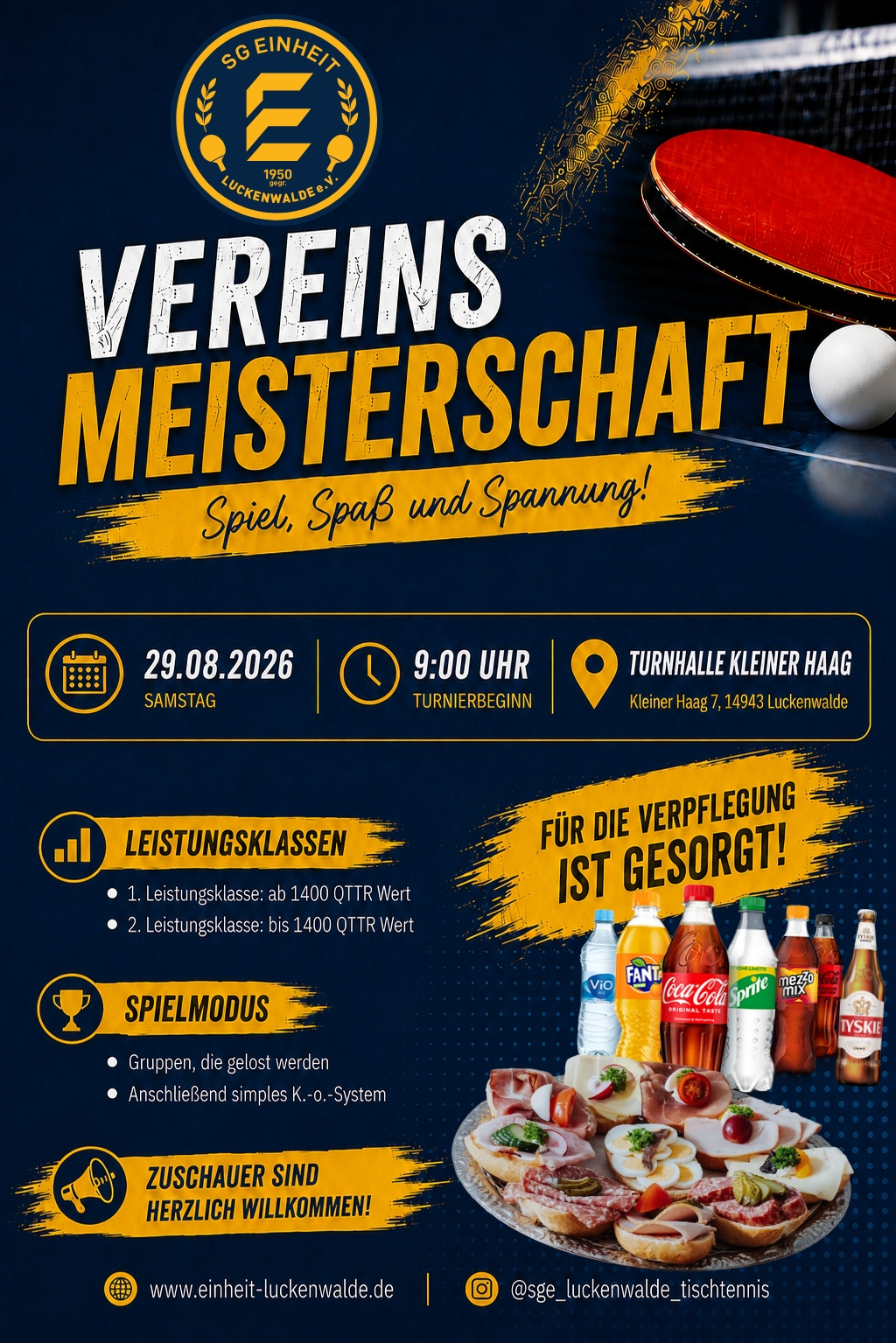 Aushang Vereinsmeisterschaft 2026