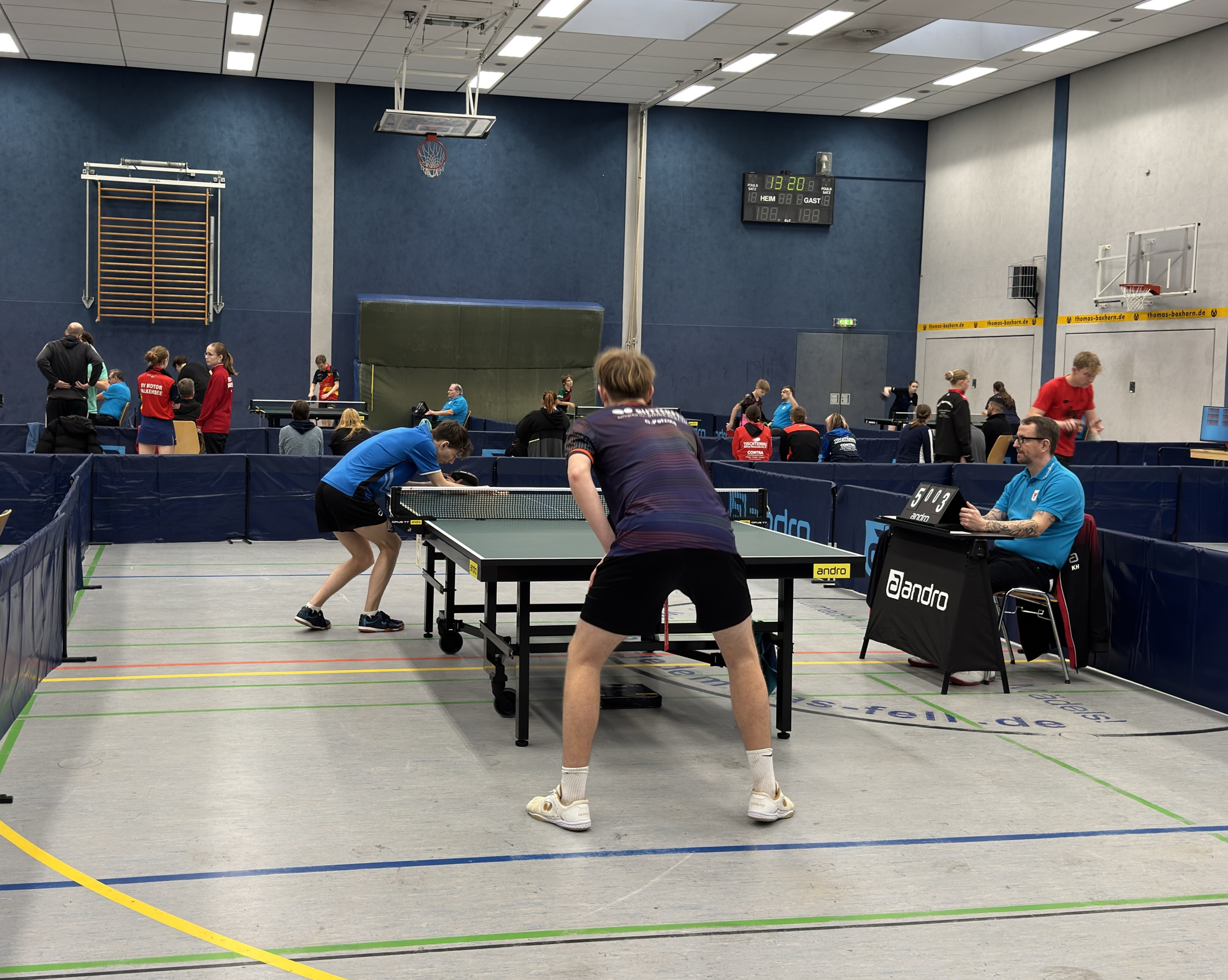 Tim im letzten Gruppenspiel gegen den Landesmeister der AK15 Charlie Petzold