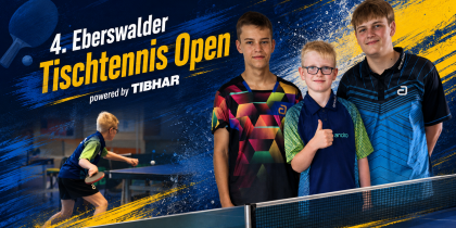 Zwei Podestplätze für die Einheit bei den 4. Eberswalder Tischtennis Open